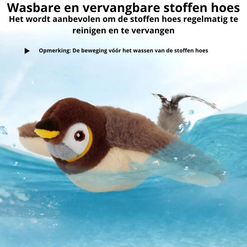 Interactieve Vogel met Kattenkruid – Oplaadbaar Kattenspeelgoed