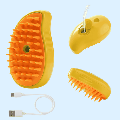 3-in-1 Stoomborstel voor Kat & Hond