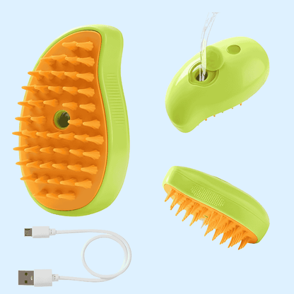 3-in-1 Stoomborstel voor Kat & Hond